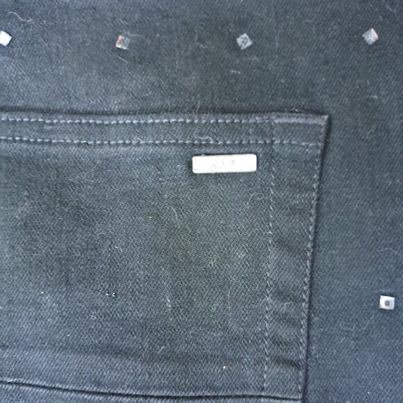 Amiri Jeans Black Skinny Swarovski Crystals Men Size 34X31 - Picture 9 of 13